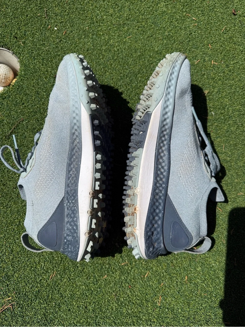 Under Armour Steph Curry golf shoes Light Gray/Seafoam Kids' size 7 - Picture 4 of 6